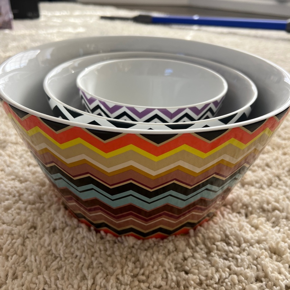 Missoni for Target Chevron Nesting Bowls